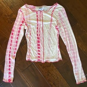 Princess Polly long sleeves pink top! Size US2 never worn!